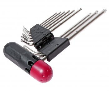 2 599 р. Набор ключей TORX T10Н-Т50H Г-образных с отверстием 9 предметов JTC JTC TOOLS CO., LTD jtc-3924  с доставкой в г. Кемерово. Увеличить фотографию 2