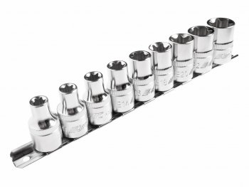 3 599 р. Набор головок торцевых 12 TORX Е10-Е24 9 предметов JTC JTC TOOLS CO., LTD jtc-h409e  с доставкой в г. Кемерово. Увеличить фотографию 1