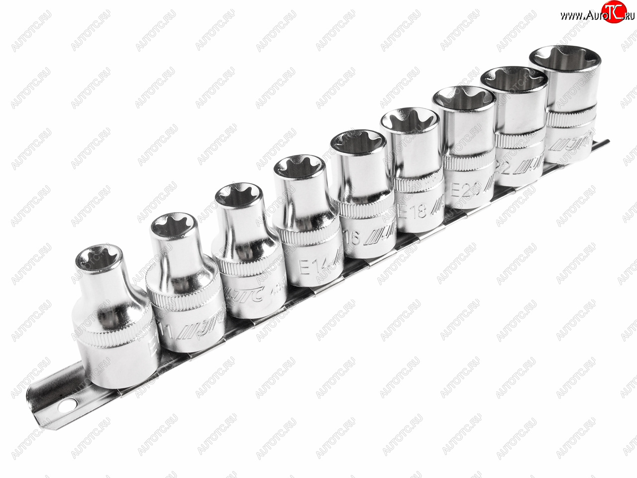 3 599 р. Набор головок торцевых 12 TORX Е10-Е24 9 предметов JTC JTC TOOLS CO., LTD jtc-h409e  с доставкой в г. Кемерово