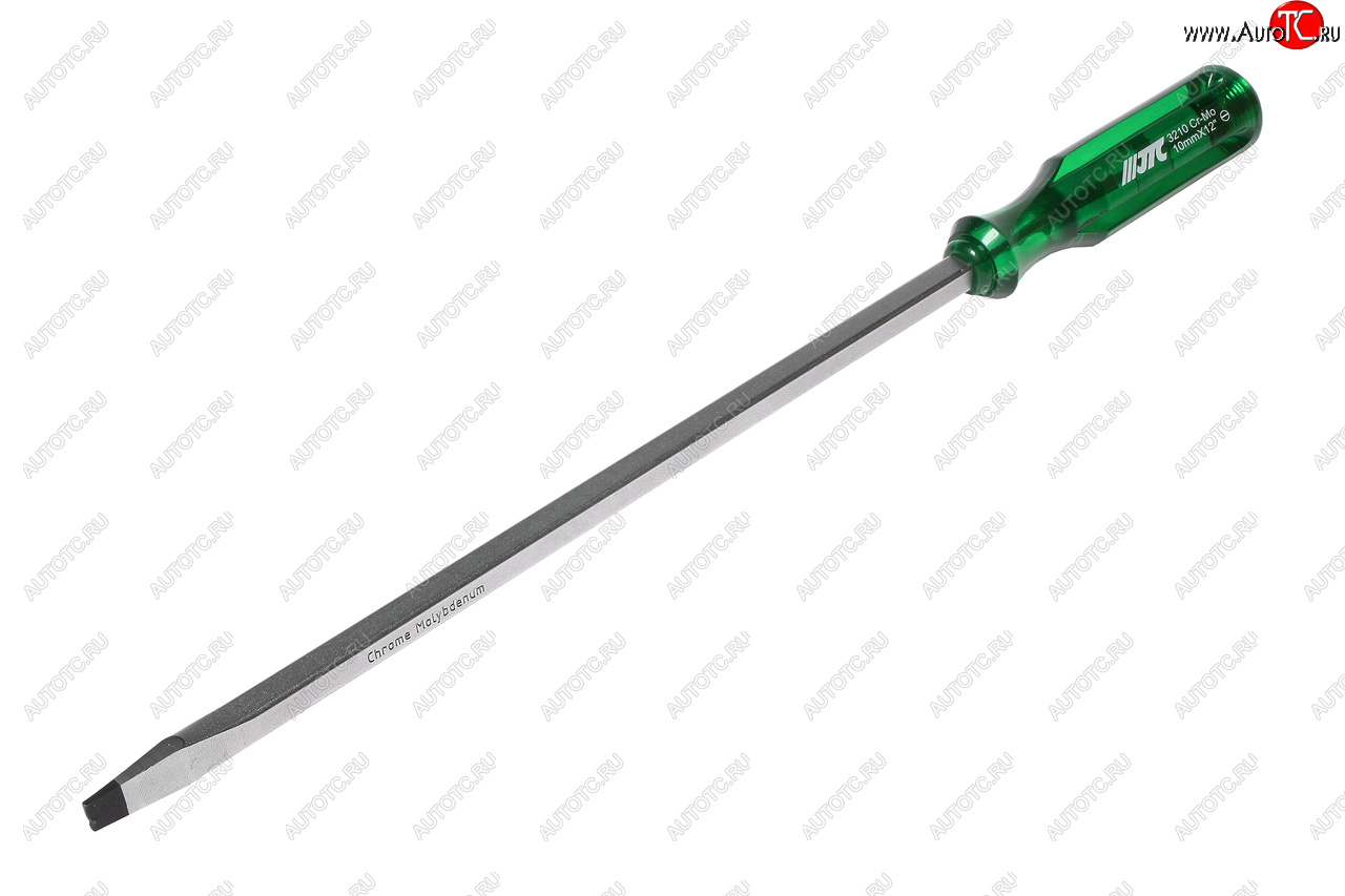1 179 р. Отвертка шлицевая SL 10.0х300мм со сквозным стержнем (сталь Cr-Mo) JTC JTC TOOLS CO., LTD jtc-3210  с доставкой в г. Кемерово