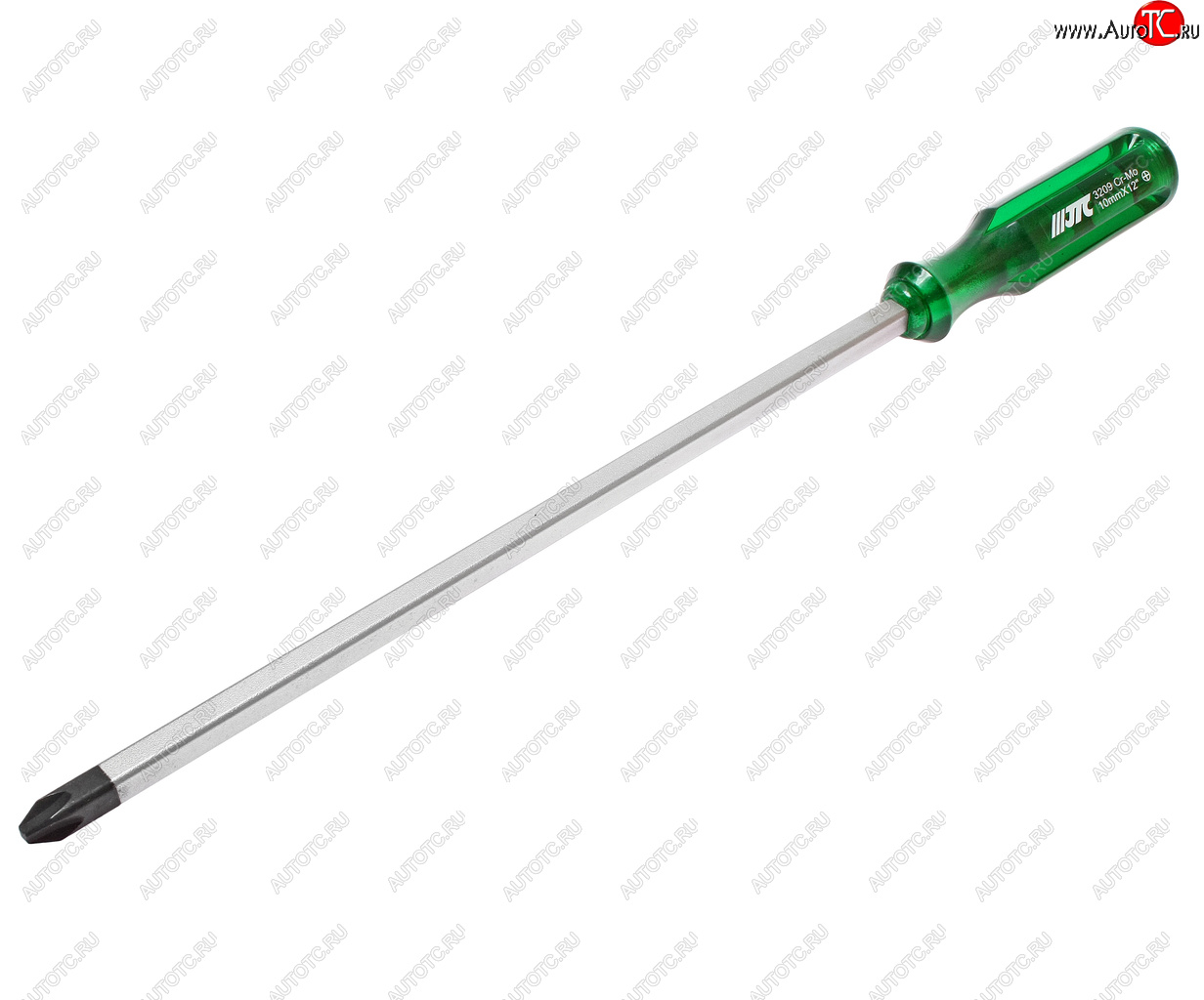 1 029 р. Отвертка крестовая PH 4.0x300мм со сквозным стержнем (сталь Cr-Mo) JTC JTC TOOLS CO., LTD jtc-3209  с доставкой в г. Кемерово