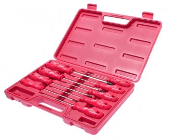 4 299 р. Набор отверток TORX T8Нх100мм-Т40Hх150мм 9 предметов JTC JTC TOOLS CO., LTD jtc-3925  с доставкой в г. Кемерово. Увеличить фотографию 1