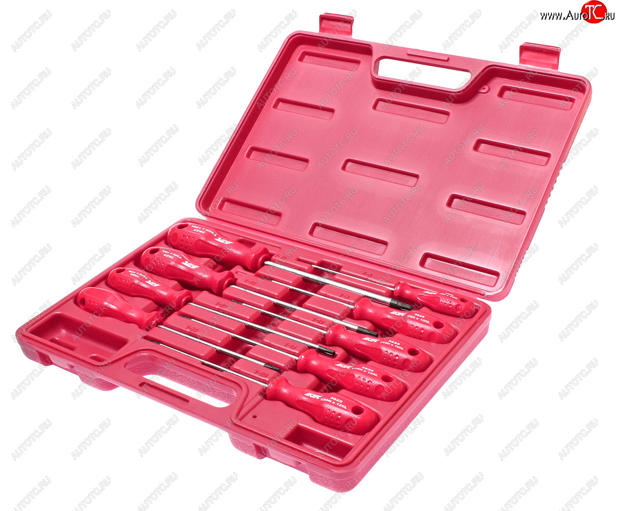 4 299 р. Набор отверток TORX T8Нх100мм-Т40Hх150мм 9 предметов JTC JTC TOOLS CO., LTD jtc-3925  с доставкой в г. Кемерово