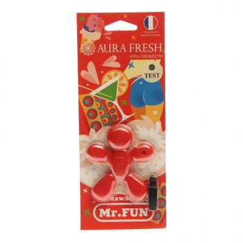 208 р. Ароматизатор на дефлектор полимерный (strawberry) 23г Mr.Fun AURA FRESH AURA FRESH 23475  с доставкой в г. Кемерово. Увеличить фотографию 1