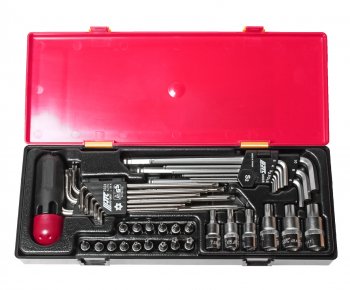 9 549 р. Набор инструментов TORX,HEX (ключи,головки с насадками) 40 предметов в кейсе JTC JTC TOOLS CO., LTD jtc-k1401  с доставкой в г. Кемерово. Увеличить фотографию 2
