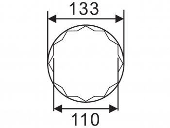 21 549 р. Головка ступичная SW36х110мм 12-ти гранная (IVECO) L=118мм JTC JTC TOOLS CO., LTD jtc-5250  с доставкой в г. Кемерово. Увеличить фотографию 3