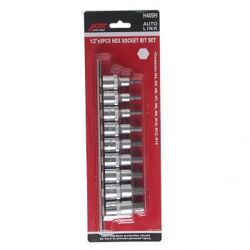 4 949 р. Набор бит-головок 12 HEX H4-H14 9 предметов JTC JTC TOOLS CO., LTD jtc-h409h  с доставкой в г. Кемерово. Увеличить фотографию 3