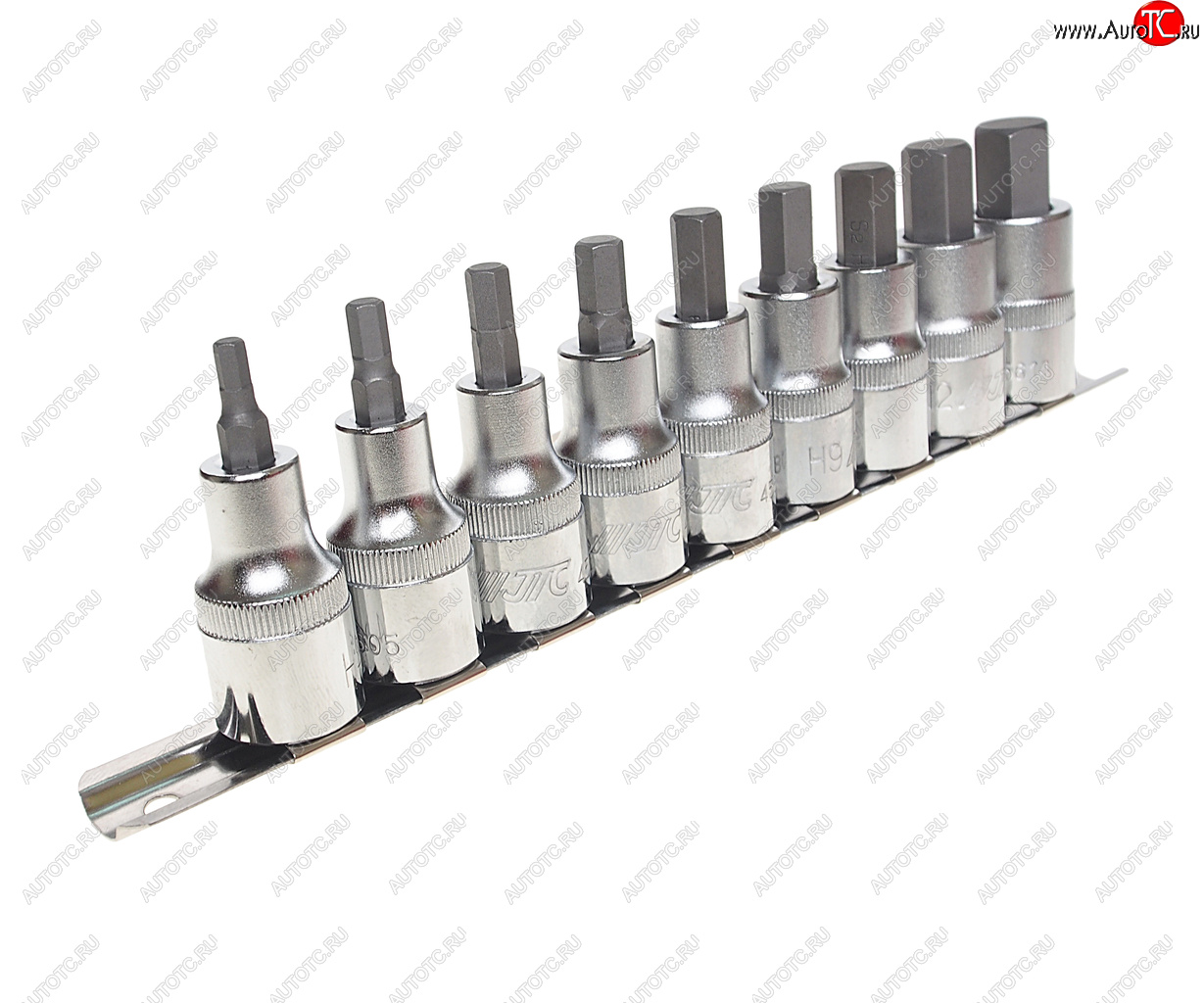 4 949 р. Набор бит-головок 12 HEX H4-H14 9 предметов JTC JTC TOOLS CO., LTD jtc-h409h  с доставкой в г. Кемерово