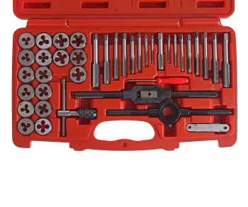 10 849 р. Набор метчиков и плашек 40 предметов в кейсе JTC JTC TOOLS CO., LTD jtc-3432a  с доставкой в г. Кемерово. Увеличить фотографию 2
