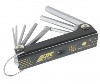 999 р. Набор ключей шестигранных 2.5-10мм раскладной 8 предметов JTC JTC TOOLS CO., LTD jtc-3501  с доставкой в г. Кемерово. Увеличить фотографию 2