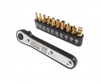 1 299 р. Набор бит 14 SL6, PH1-2, TORX, Т10Н-Т40Н с ключом трещоткой 11 предметов JTC JTC TOOLS CO., LTD jtc-u11mc  с доставкой в г. Кемерово. Увеличить фотографию 1