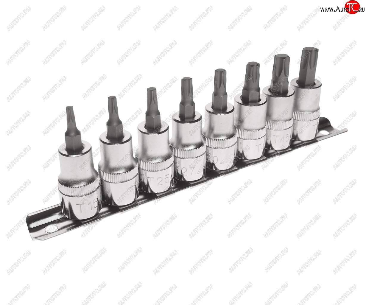 2 759 р. Набор бит-головок 38 TORX T15-T50 8 предметов JTC JTC TOOLS CO., LTD jtc-h308t  с доставкой в г. Кемерово