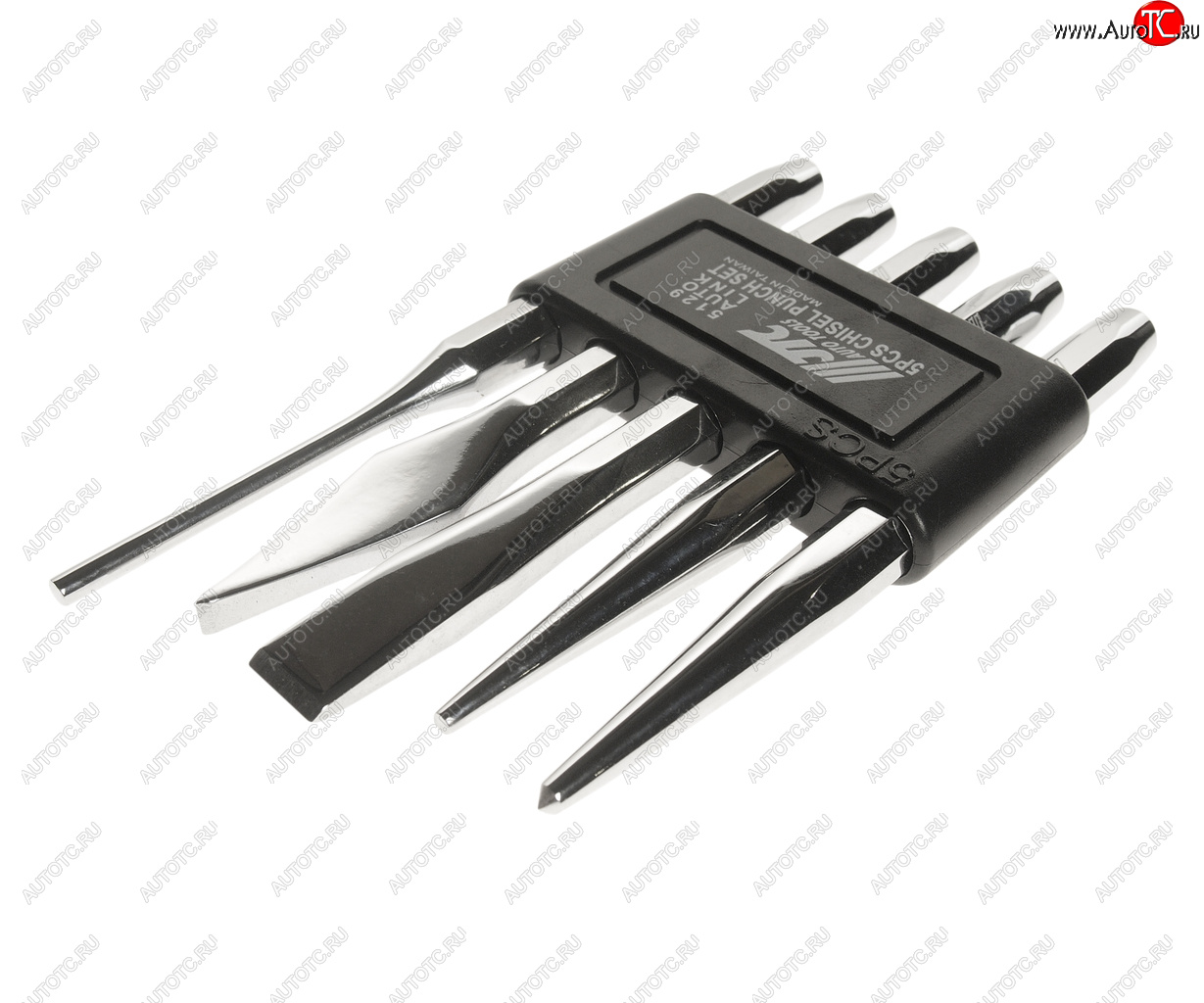 1 999 р. Набор выколоток и зубил с кернером 5 предметов в кейсе JTC JTC TOOLS CO., LTD jtc-5129  с доставкой в г. Кемерово