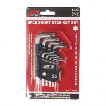 1 379 р. Набор ключей TORX T10-Т50 Г-образных 9 предметов JTC JTC TOOLS CO., LTD jtc-5354  с доставкой в г. Кемерово. Увеличить фотографию 1
