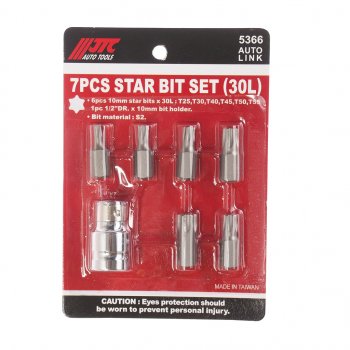 799 р. Набор бит 12 TORX Т25-55 7 предметов JTC JTC TOOLS CO., LTD jtc-5366  с доставкой в г. Кемерово. Увеличить фотографию 1