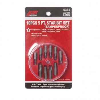 849 р. Набор бит 14 TORX ТS08-TS50 10 предметов в боксе JTC JTC TOOLS CO., LTD jtc-5362  с доставкой в г. Кемерово. Увеличить фотографию 1