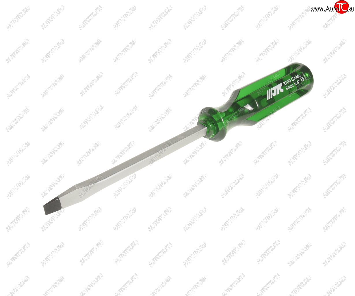 299 р. Отвертка шлицевая SL 6.0х100мм со сквозным стержнем (сталь Cr-Mo) JTC JTC TOOLS CO., LTD jtc-3709  с доставкой в г. Кемерово