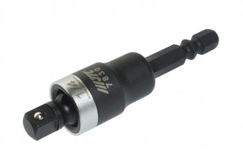 969 р. Адаптер 14х14 (6.35мм) карданный под шуруповерт JTC JTC TOOLS CO., LTD jtc-7830  с доставкой в г. Кемерово. Увеличить фотографию 1