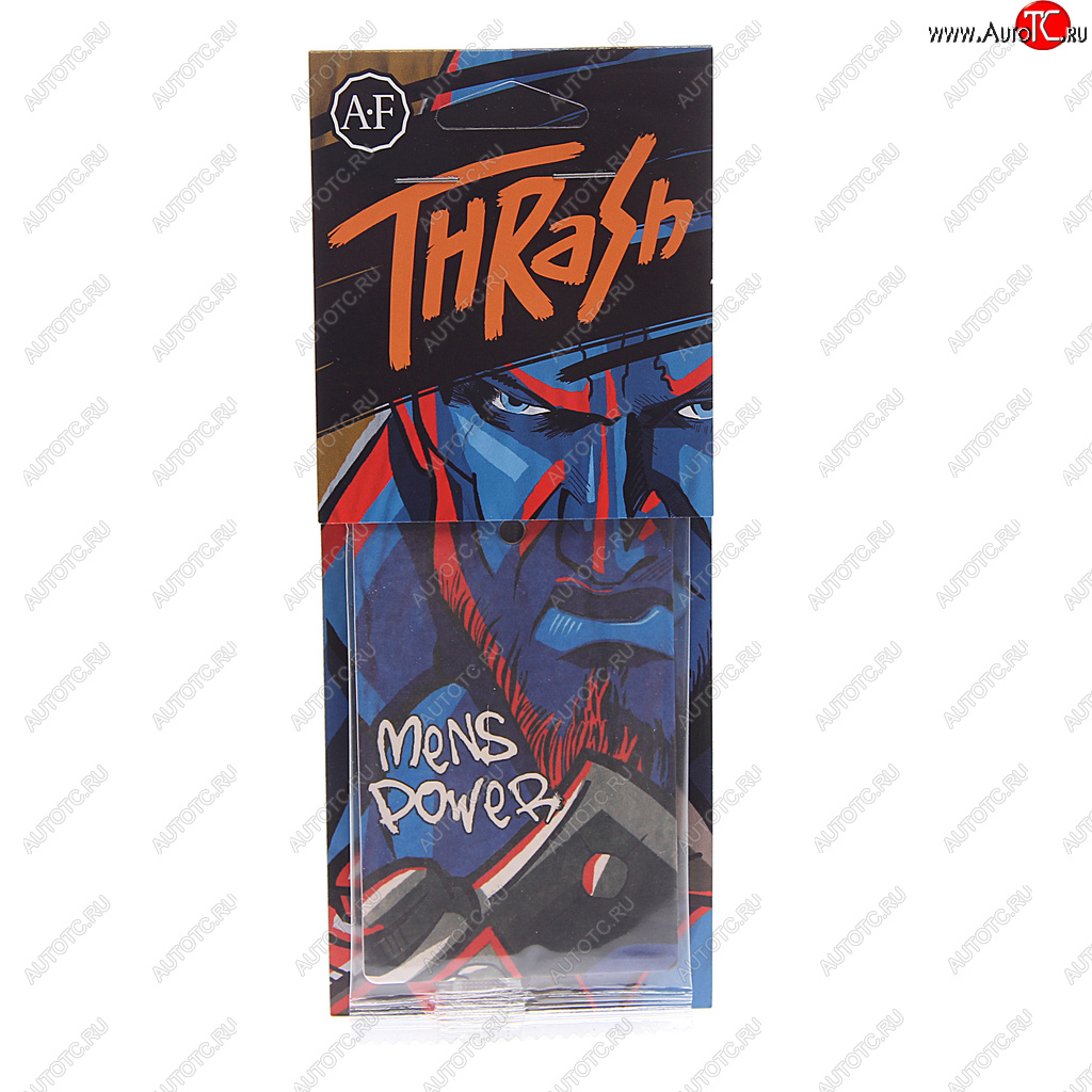 114 р. Ароматизатор подвесной пластина (Mens Power) Thrash AURA FRESH AURA FRESH 23414  с доставкой в г. Кемерово