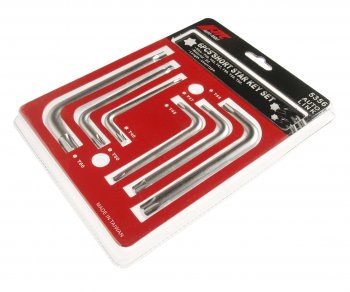 1 199 р. Набор ключей TORX T40-T60 Г-образных 6 предметов JTC JTC TOOLS CO., LTD jtc-5356  с доставкой в г. Кемерово. Увеличить фотографию 1