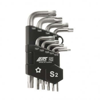 1 739 р. Набор ключей TORX ТS10-ТS50 пятилучевых Г-образных с отверстием 9 предметов JTC JTC TOOLS CO., LTD jtc-5355  с доставкой в г. Кемерово. Увеличить фотографию 1