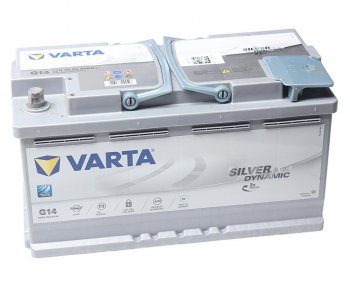 37 999 р. Аккумулятор VARTA Silver Dynamic AGM 95Ач обратная полярность VARTA 6ст95(0) g14 (a5)  с доставкой в г. Кемерово. Увеличить фотографию 1