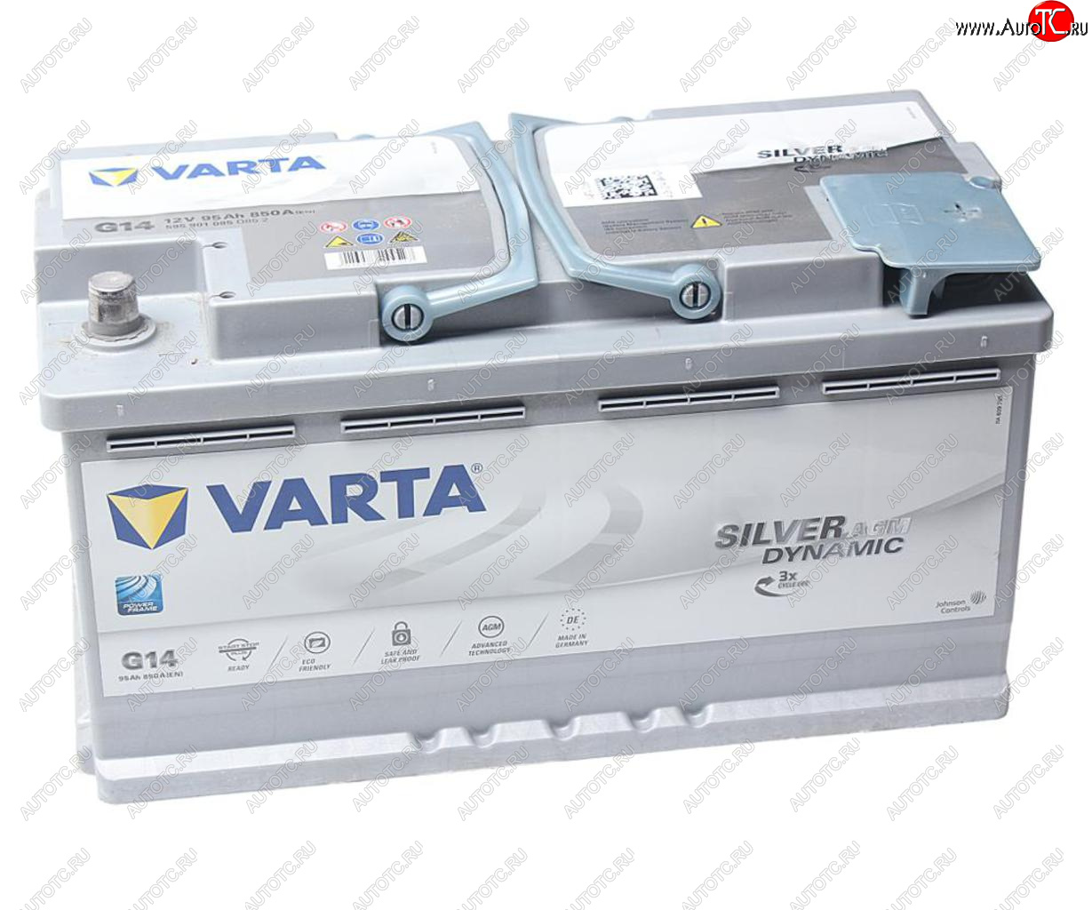 37 999 р. Аккумулятор VARTA Silver Dynamic AGM 95Ач обратная полярность VARTA 6ст95(0) g14 (a5)  с доставкой в г. Кемерово