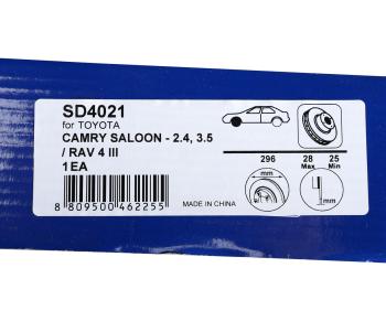 3 499 р. Диск тормозной TOYOTA Camry (06-11-),Rav 4 (06-) LEXUS IS250 передний (1шт.) SANGSIN SANGSIN sd4021  с доставкой в г. Кемерово. Увеличить фотографию 7