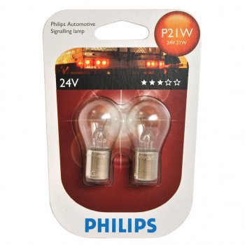 179 р. Лампа 24V P21W BA15s блистер (2шт.) PHILIPS PHILIPS 13498b2  с доставкой в г. Кемерово. Увеличить фотографию 1