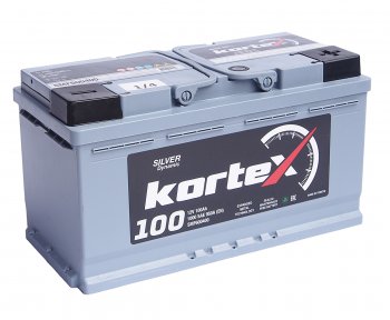 17 299 р. Аккумулятор KORTEX SILVER Dynamic 100Ач обратная полярность KORTEX 6ст100(0) smf600400  с доставкой в г. Кемерово. Увеличить фотографию 1
