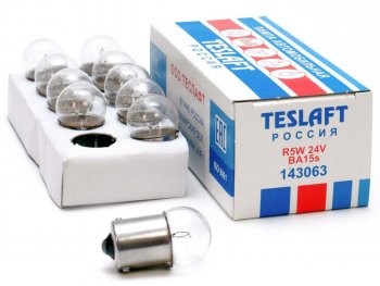 28 р. Лампа 24V R5W BA15s 50лм Стандарт TESLAFT (Россия) TESLAFT 4631111143063  с доставкой в г. Кемерово. Увеличить фотографию 3