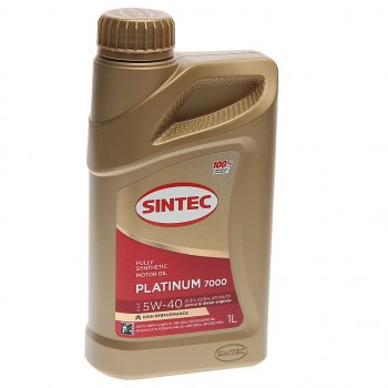 669 р. Масло моторное Platinum 7000 SNCFA3B4 5W40 синт.1л SINTEC SINTEC 600138  с доставкой в г. Кемерово. Увеличить фотографию 1