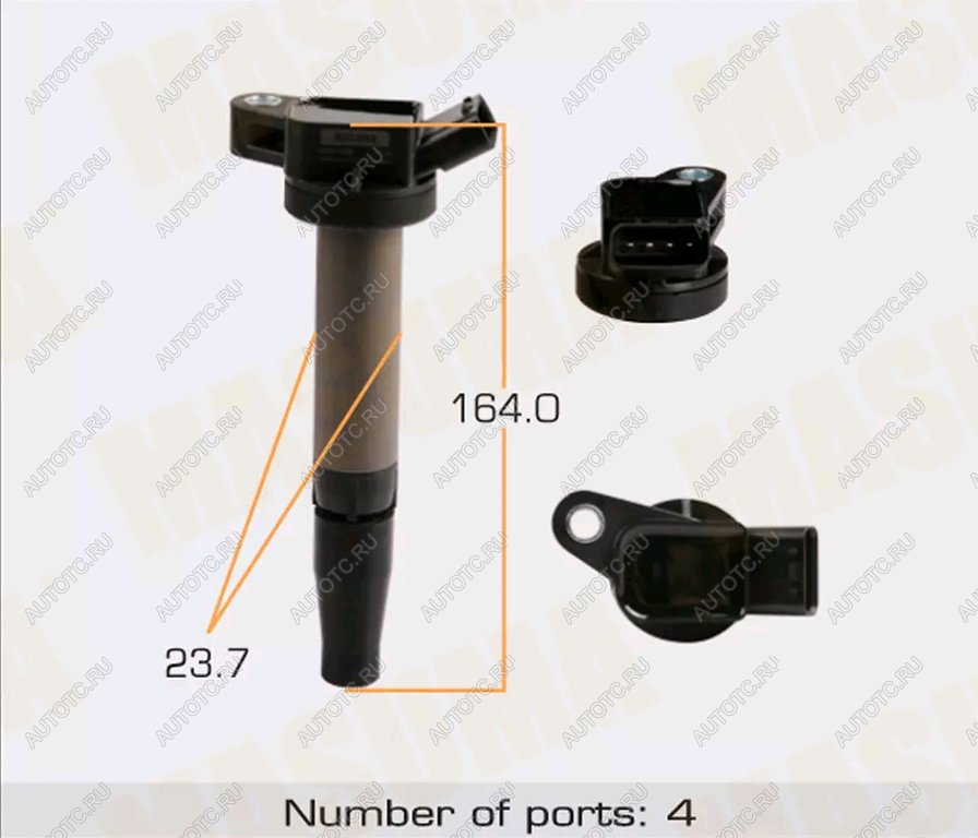 2 899 р. Катушка зажигания TOYOTA Camry (06-) MASUMA MASUMA mic-125  с доставкой в г. Кемерово