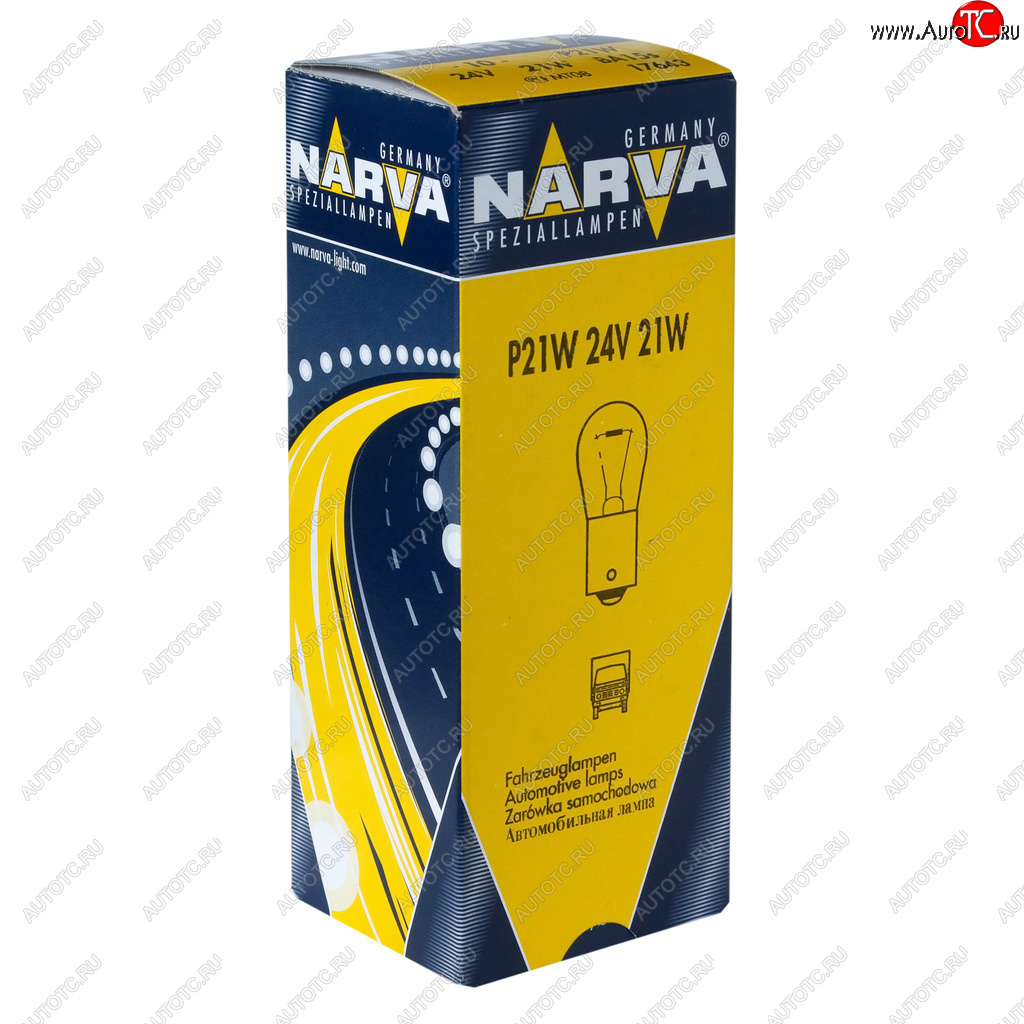 45 р. Лампа 24V P21W BA15s NARVA NARVA 176433000  с доставкой в г. Кемерово