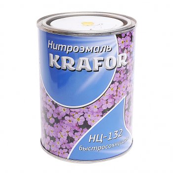 399 р. Краска желтая 700г НЦ-132 KRAFOR KRAFOR 482  с доставкой в г. Кемерово. Увеличить фотографию 1