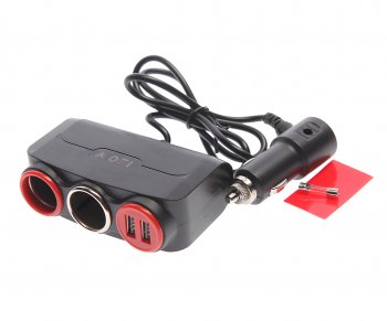 429 р. Разветвитель прикуривателя 2-х гнездовой 12V 2USB XUNNIU XUNNIU no.sk-803  с доставкой в г. Кемерово. Увеличить фотографию 1