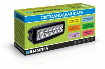 879 р. Фара светодиодная 10-30V 18W 165х80х55мм дальний свет ВЫМПЕЛ ОРИОН 5180  с доставкой в г. Кемерово. Увеличить фотографию 2