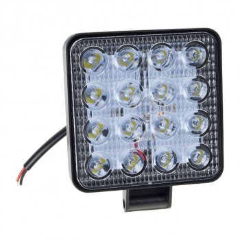 369 р. Фара рабочего света 105х105мм 10-30V 48LED MISTAR MISTAR mis-48w  с доставкой в г. Кемерово. Увеличить фотографию 1