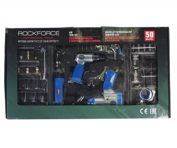 13 899 р. Набор инструментов 50 предметов пневматических с аксессуарами ROCKFORCE ROCKFORCE rf-rp7850-50 ROCKFORCE rf-rp7850-50  с доставкой в г. Кемерово. Увеличить фотографию 6