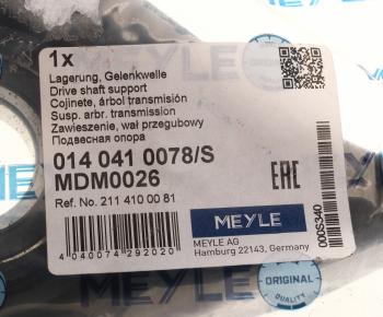 6 549 р. Опора вала карданного MERCEDES (W210) MEYLE MEYLE 0140410078s  с доставкой в г. Кемерово. Увеличить фотографию 4