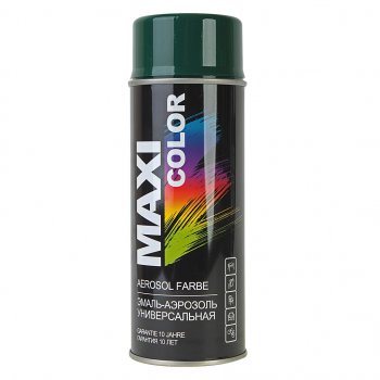 459 р. Краска зеленая темная аэрозоль 400мл MAXI COLOR MAXI COLOR 6005mx  с доставкой в г. Кемерово. Увеличить фотографию 1