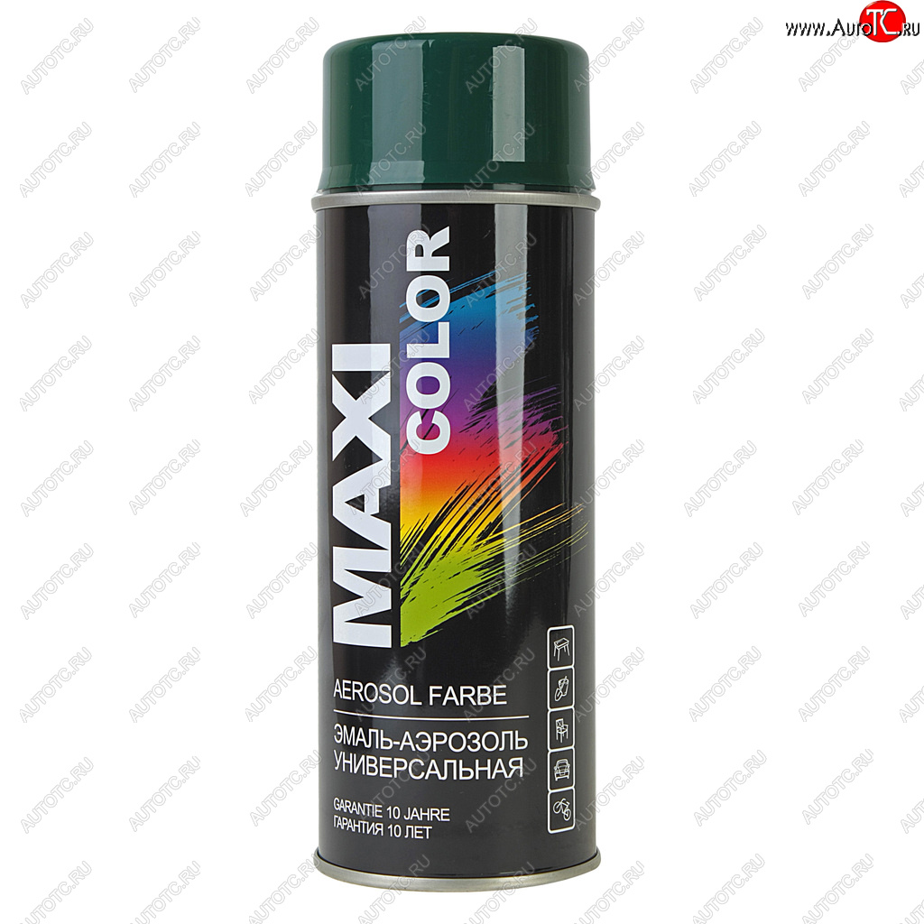 459 р. Краска зеленая темная аэрозоль 400мл MAXI COLOR MAXI COLOR 6005mx  с доставкой в г. Кемерово
