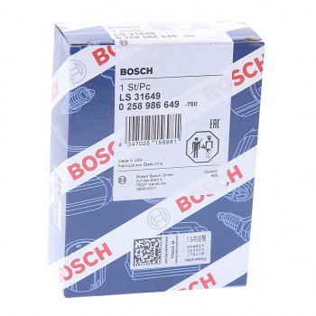 6 399 р. Датчик кислорода HYUNDAI i30 (07-) KIA Cerato (06-) верхний BOSCH BOSCH 0258986649  с доставкой в г. Кемерово. Увеличить фотографию 2