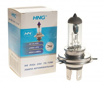 186 р. Лампа 24V H4 7570W P43t-38 Long Life HNG HNG 24443  с доставкой в г. Кемерово. Увеличить фотографию 1