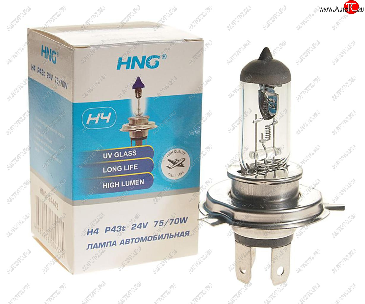 186 р. Лампа 24V H4 7570W P43t-38 Long Life HNG HNG 24443  с доставкой в г. Кемерово