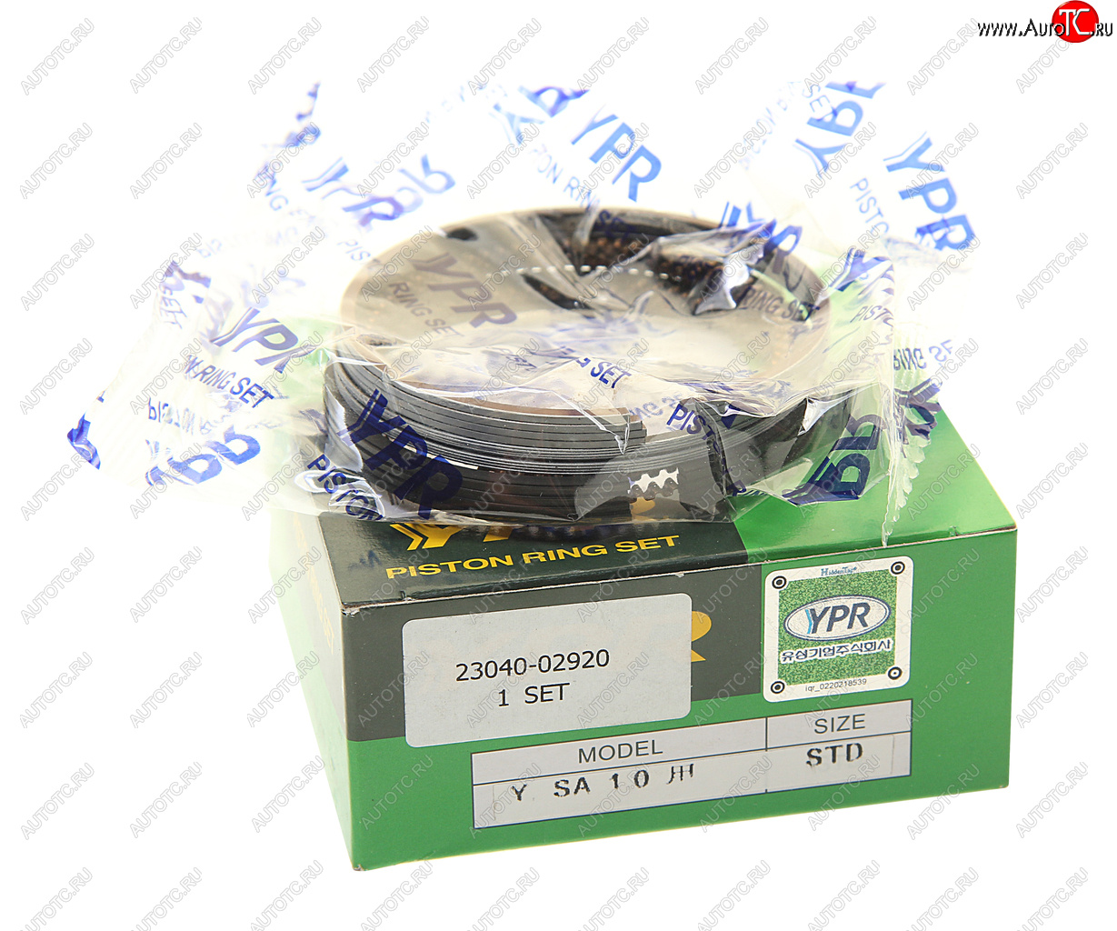 3 689 р. Кольца поршневые KIA Picanto (10-) d+0.00 комплект YPR YPR 23040-02920  с доставкой в г. Кемерово