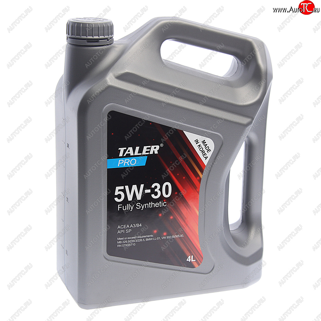 4 399 р. Масло моторное PRO A3B4 5W30 синт.4л TALER TALER 700420  с доставкой в г. Кемерово