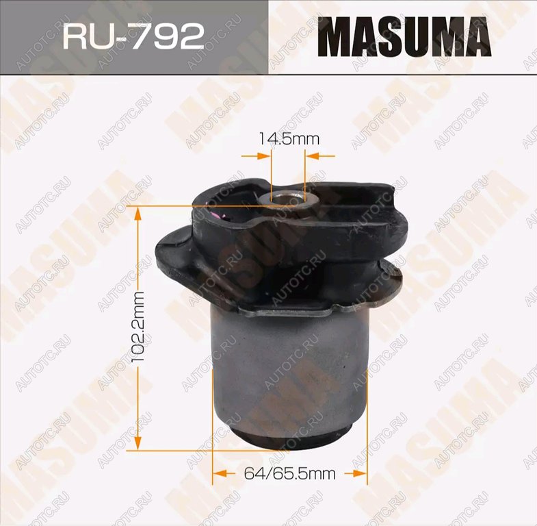 2 259 р. Сайлентблок TOYOTA Alphard балки задней MASUMA MASUMA ru792  с доставкой в г. Кемерово