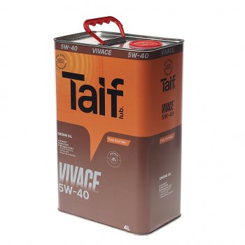 2 659 р. Масло моторное VIVACE PAO 5W40 SNCFA3B4 синт.4л TAIF TAIF 211026  с доставкой в г. Кемерово. Увеличить фотографию 1