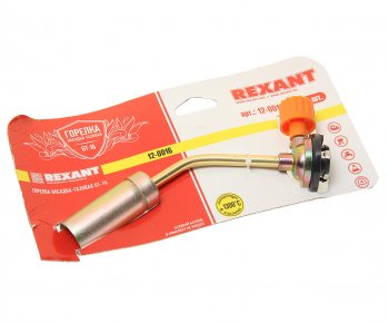 369 р. Горелка газовая под цанговый баллон без пьезоподжига GT-16 REXANT REXANT 12-0016  с доставкой в г. Кемерово. Увеличить фотографию 1